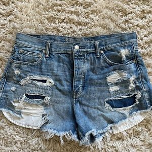 American eagle high rise denim jean shorts